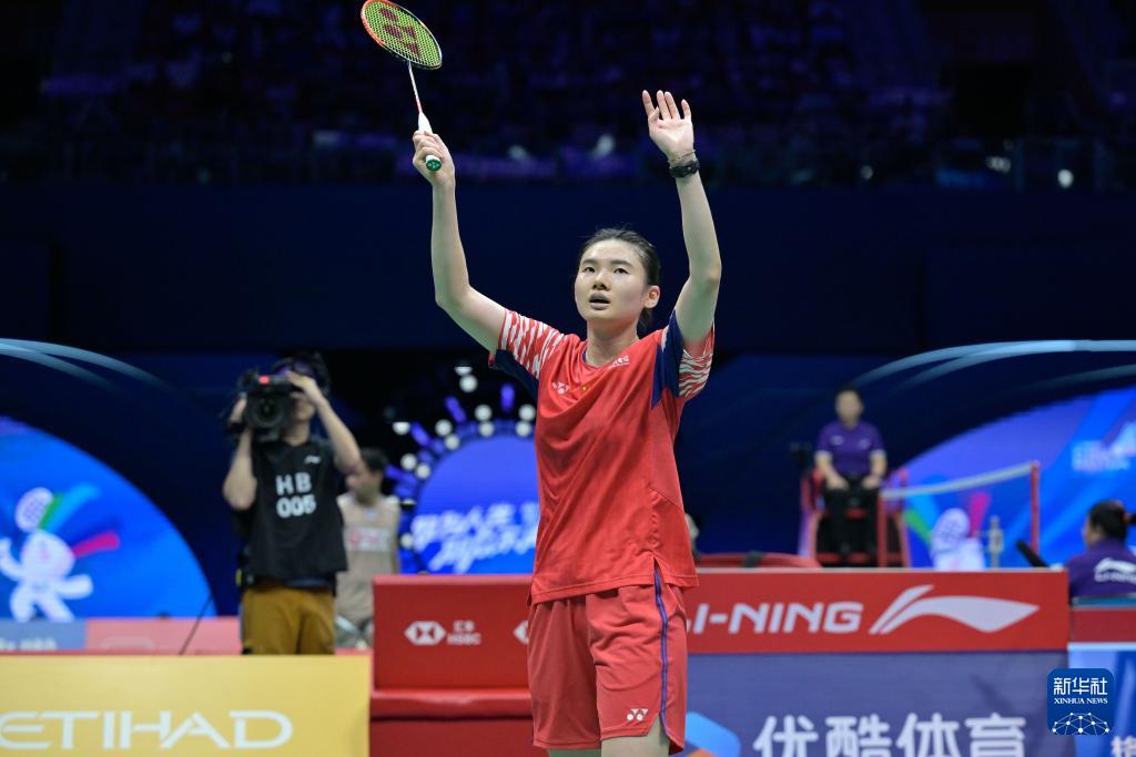 选手杨佳敏, 新华社发, 赛中